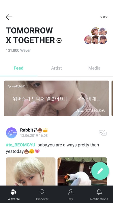 Weverse 2.7.1 APK for Android Screenshot 2