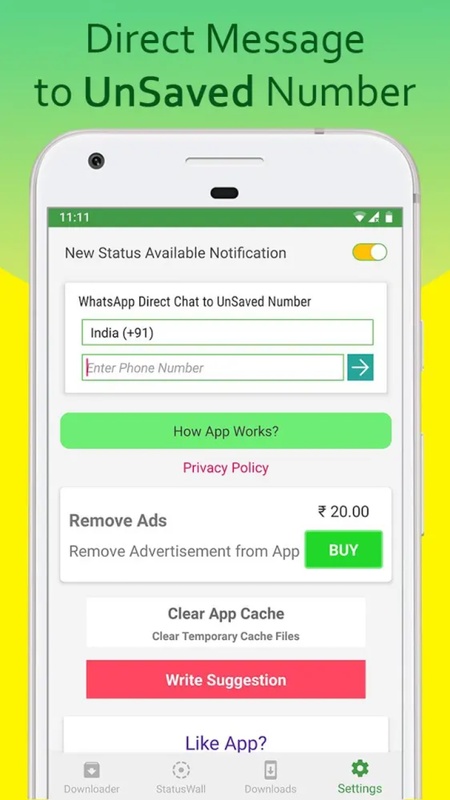 Whatsapp Messenger Tips bleu 1.2 APK for Android Screenshot 2