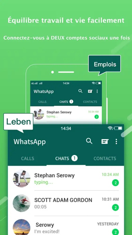 Whatsapp Messenger Tips bleu 1.2 APK for Android Screenshot 3