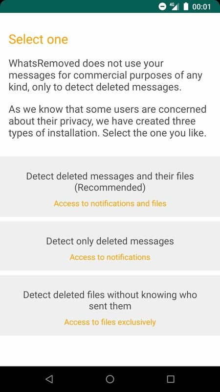 WhatsRemoved 3.3.3 APK for Android Screenshot 2