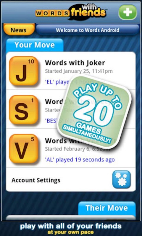 Words With Friends Free 19.001 APK for Android Screenshot 2