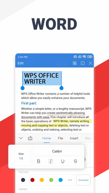 WPS Office 17.2.1 APK for Android Screenshot 1