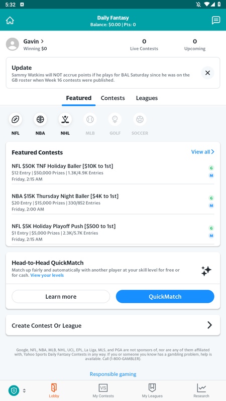 Yahoo Fantasy Sports 10.47.1 APK for Android Screenshot 6
