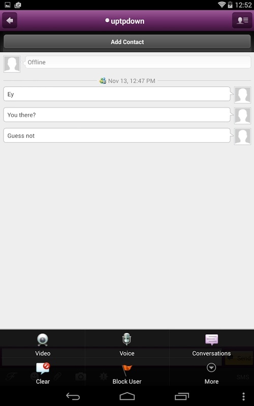 Yahoo Messenger 2.11.1 APK for Android Screenshot 1