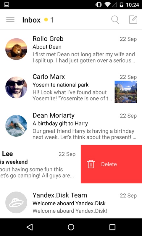 Yandex.Mail 8.37.4 APK for Android Screenshot 2