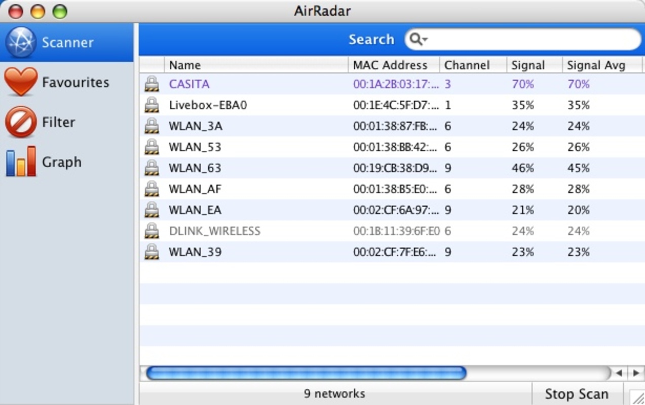 AirRadar 7.0 for Mac Screenshot 4