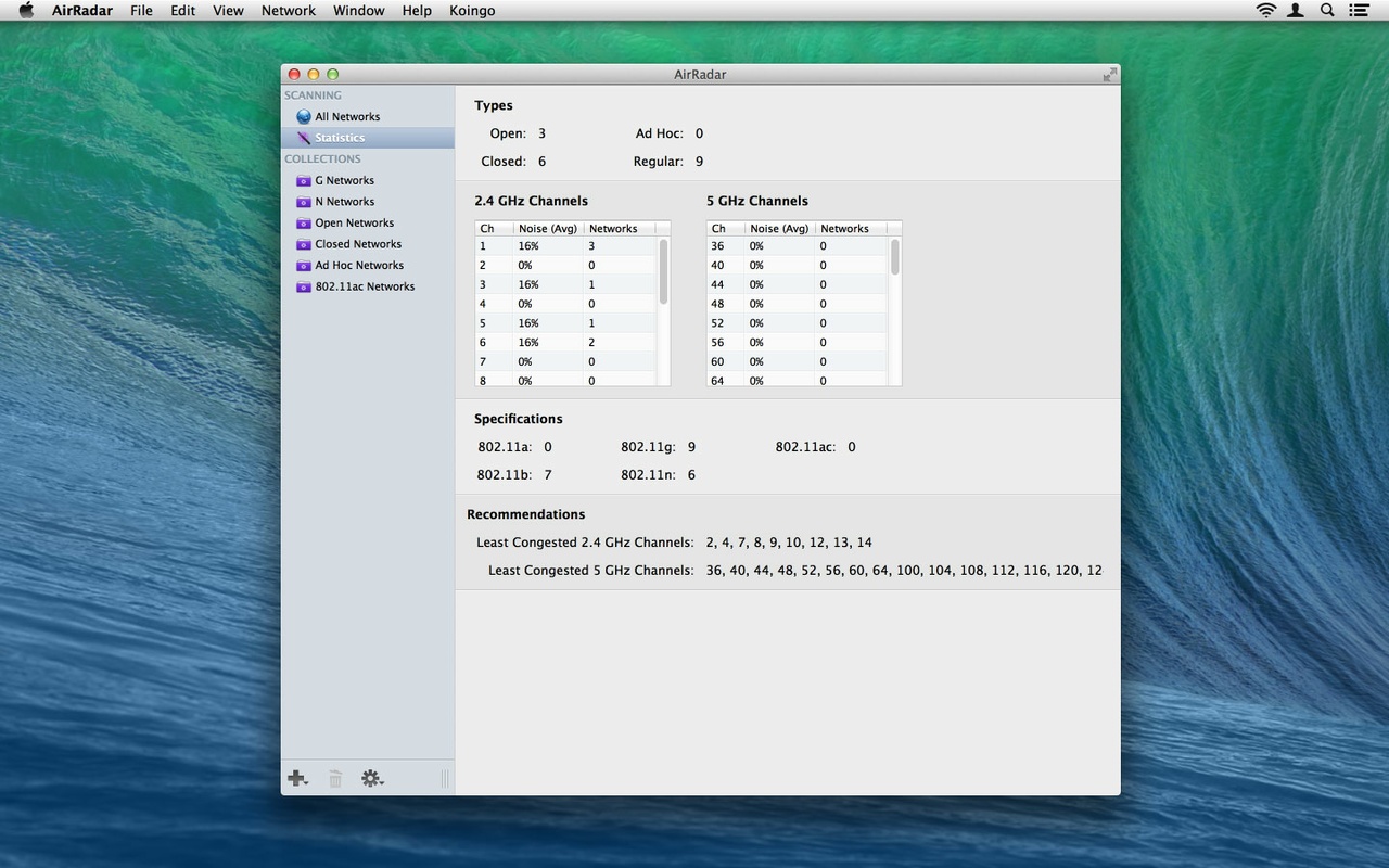 AirRadar 7.0 for Mac Screenshot 5