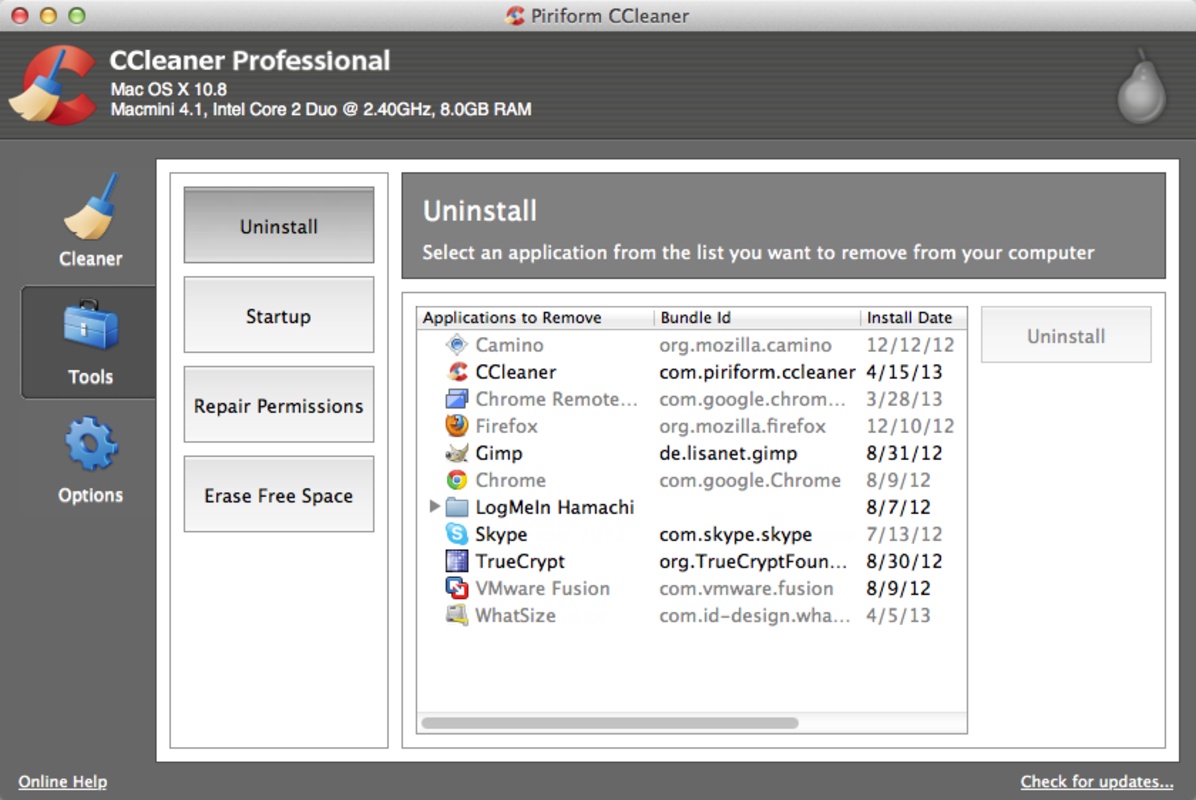 CCleaner 6.06 for Mac Screenshot 3