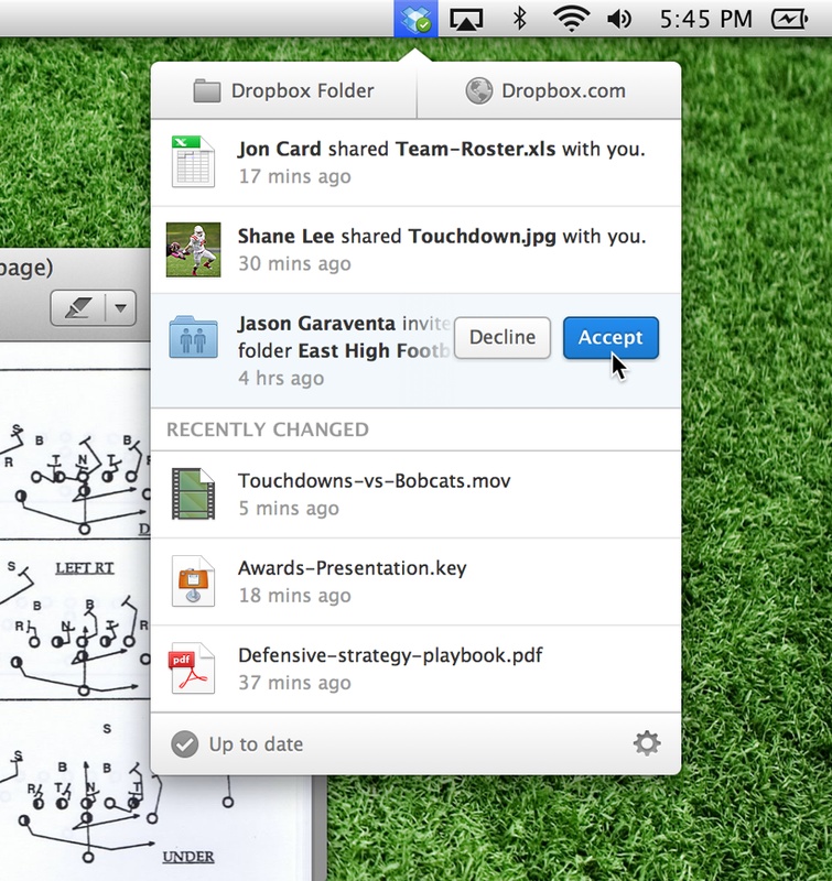 Dropbox 171.4.6182 for Mac Screenshot 3