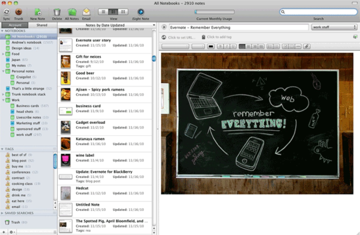 Evernote 10.54.4 for Mac Screenshot 3