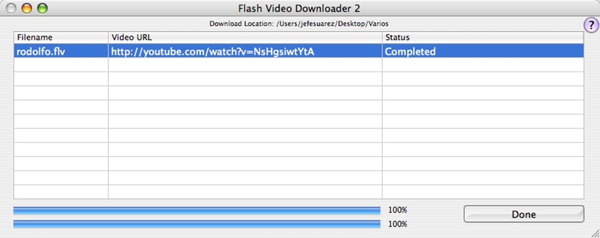 Flash Video Downloader 2.1.3 for Mac Screenshot 1