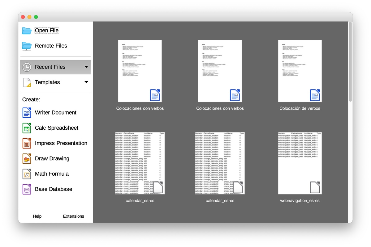 LibreOffice 7.5.1 for Mac Screenshot 1