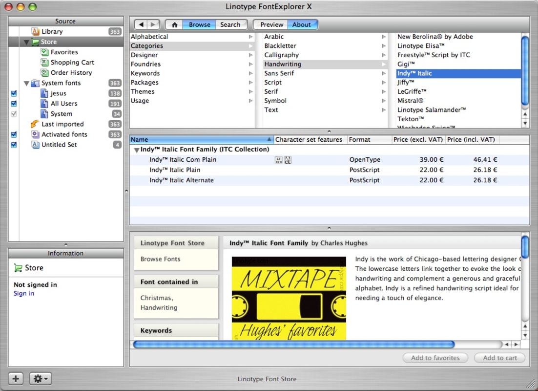 FontExplorer X 4.1 for Mac Screenshot 3