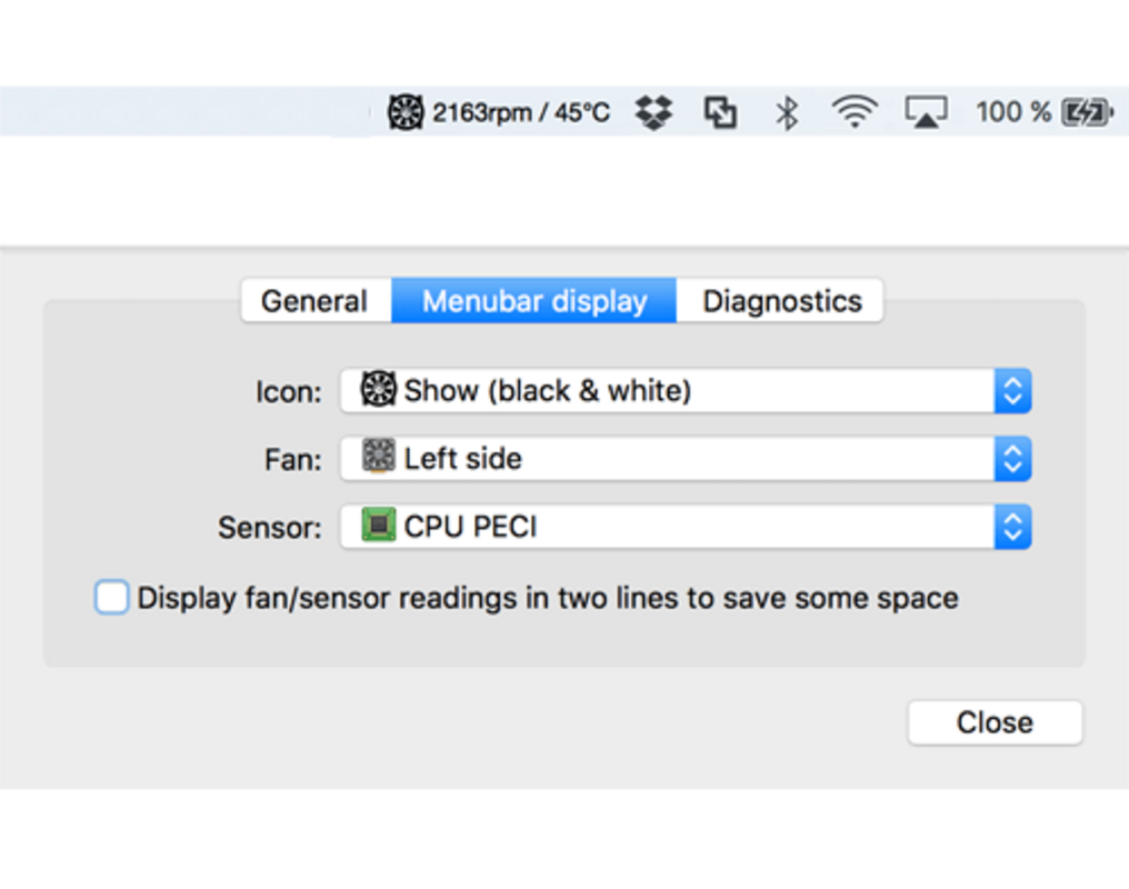 Macs Fan Control 1.5.16 for Mac Screenshot 1