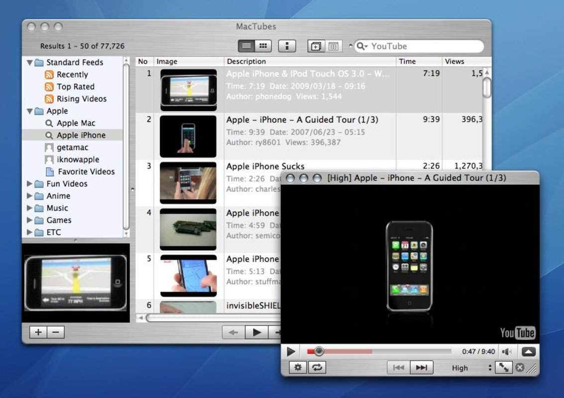MacTubes 3.1.6 for Mac Screenshot 1