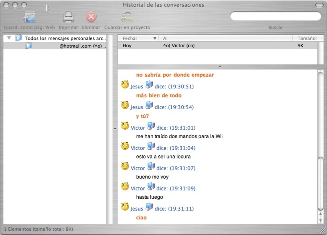 Microsoft Messenger 8.0 for Mac Screenshot 2