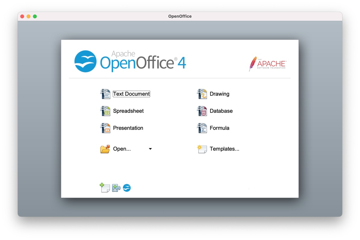 OpenOffice 4.1.14 for Mac Screenshot 1