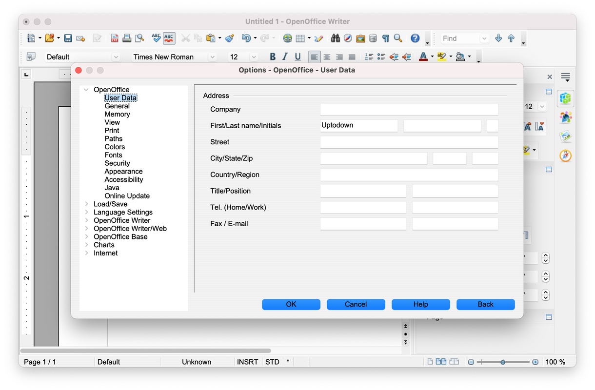 OpenOffice 4.1.14 for Mac Screenshot 4