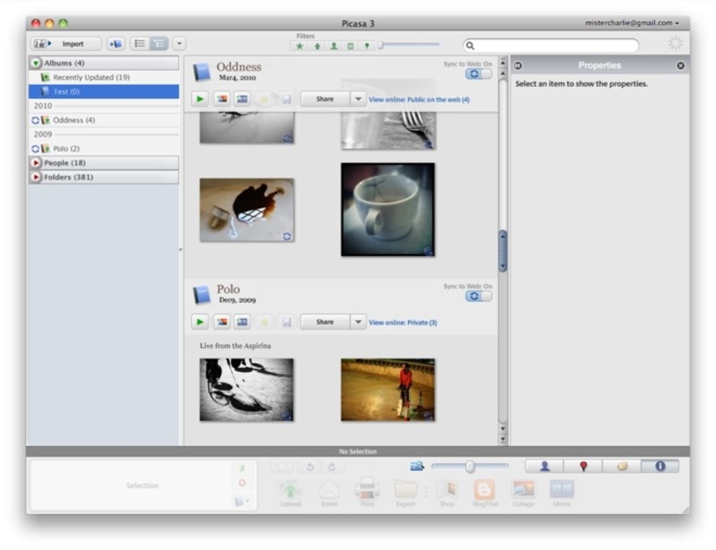 Picasa 3.9.137.192 for Mac Screenshot 1