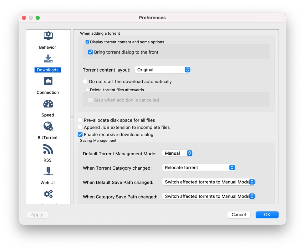 qBittorrent 4.5.2 for Mac Screenshot 3