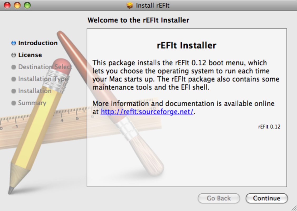 rEFIt 0.14 for Mac Screenshot 1