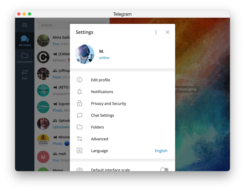 Telegram for Desktop 4.7.1 for Mac Screenshot 2