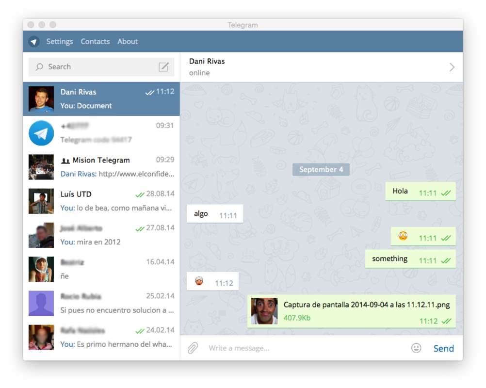 Telegram for Desktop 4.7.1 for Mac Screenshot 4