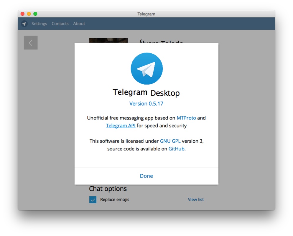 Telegram for Desktop 4.7.1 for Mac Screenshot 5