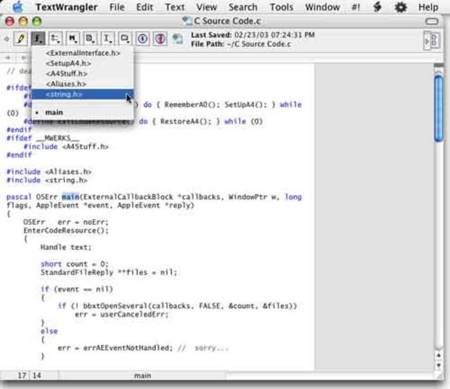 TextWrangler 5.5.2 for Mac Screenshot 3