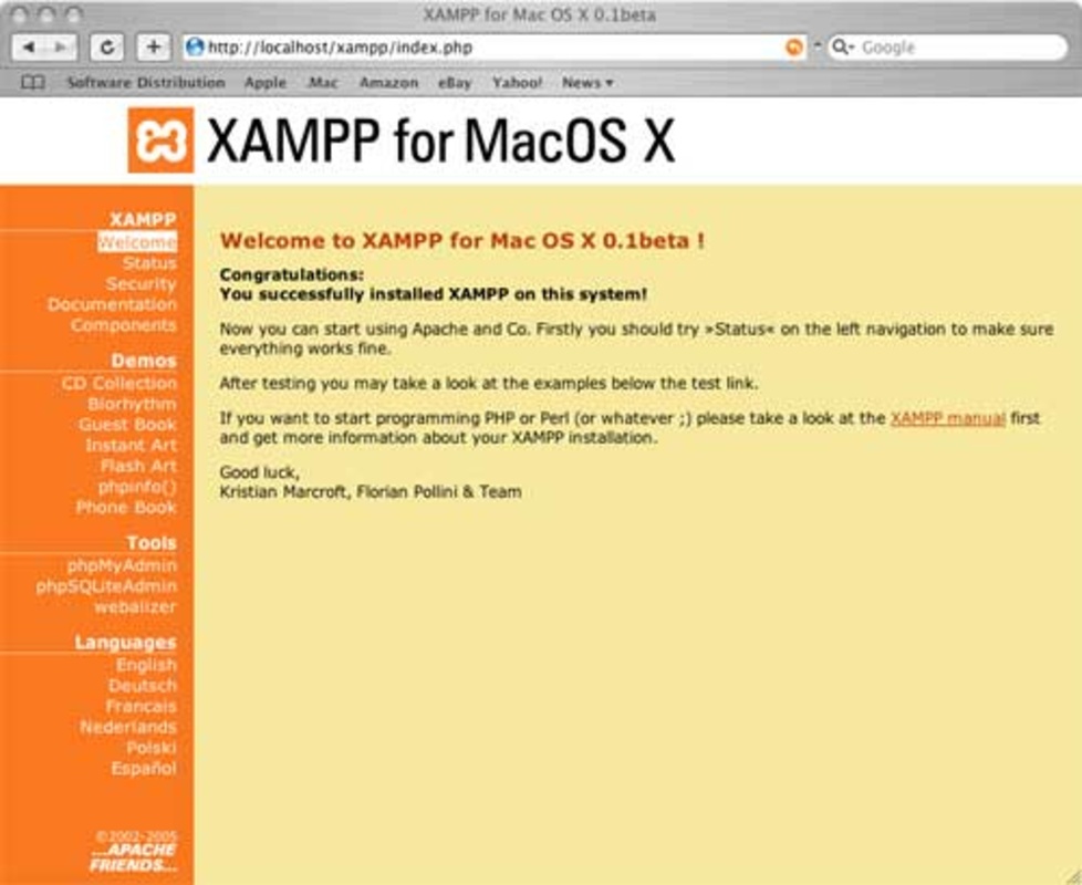 XAMPP 8.2.4 for Mac Screenshot 5