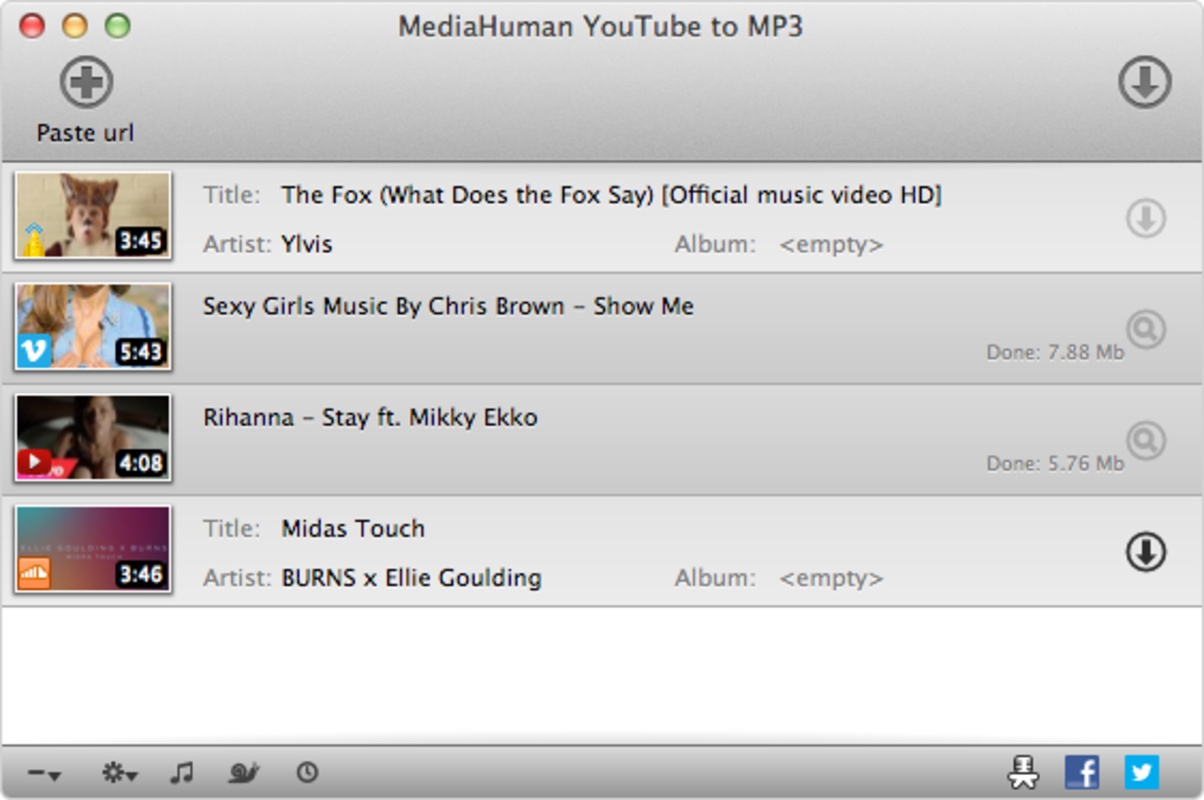 YouTube to MP3 Converter 3.9.9.74 for Mac Screenshot 1
