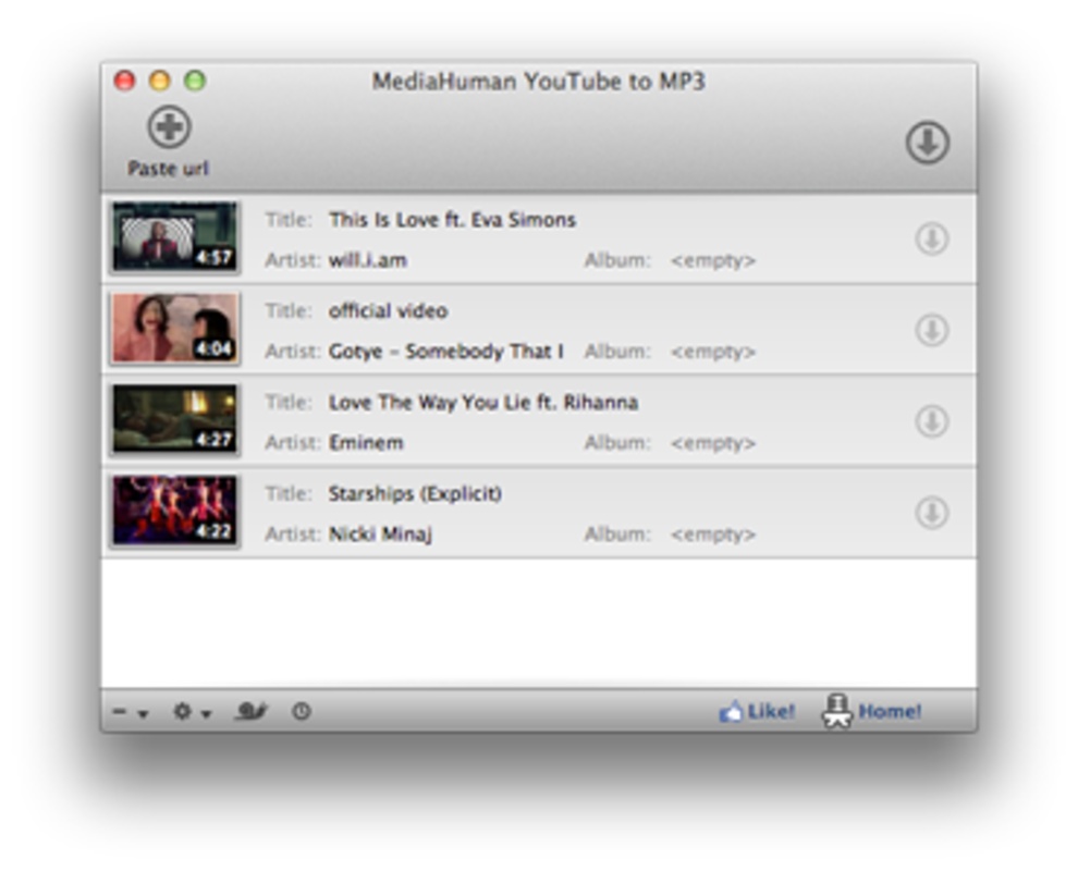 YouTube to MP3 Converter 3.9.9.74 for Mac Screenshot 2