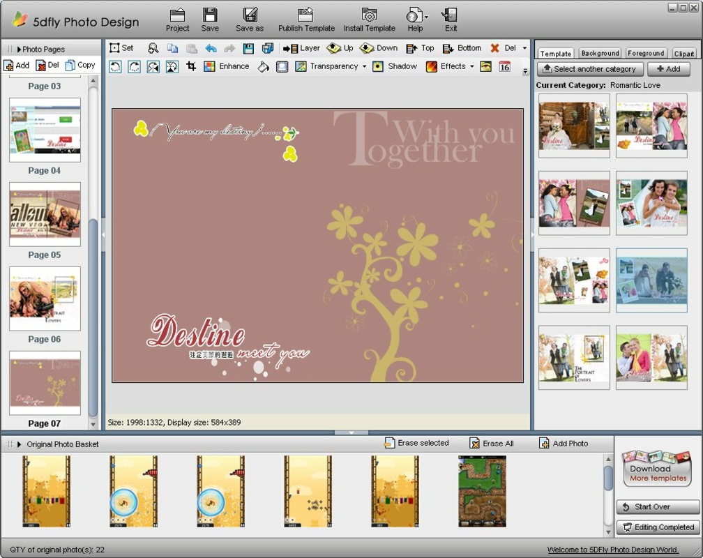 5DFly Photo Design 3.22 for Windows Screenshot 2