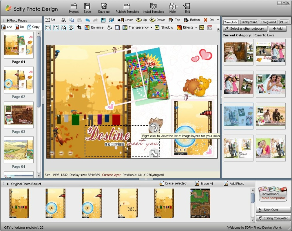 5DFly Photo Design 3.22 for Windows Screenshot 3