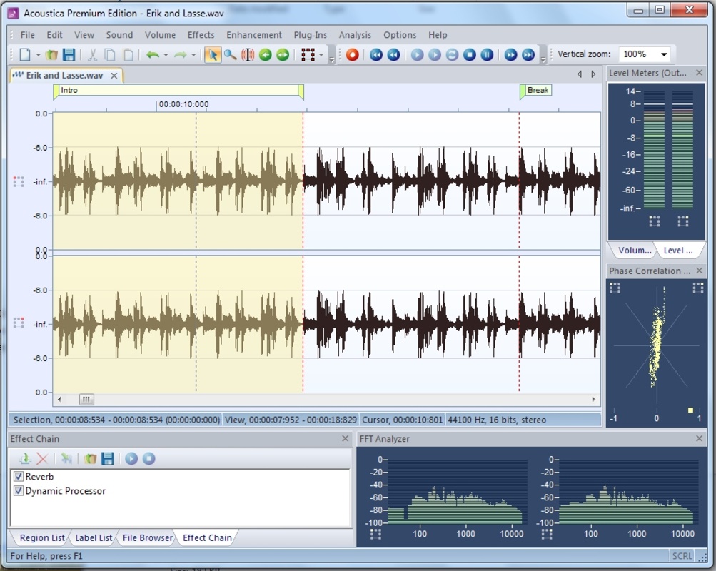 Acoustica 7.4.7 for Windows Screenshot 2