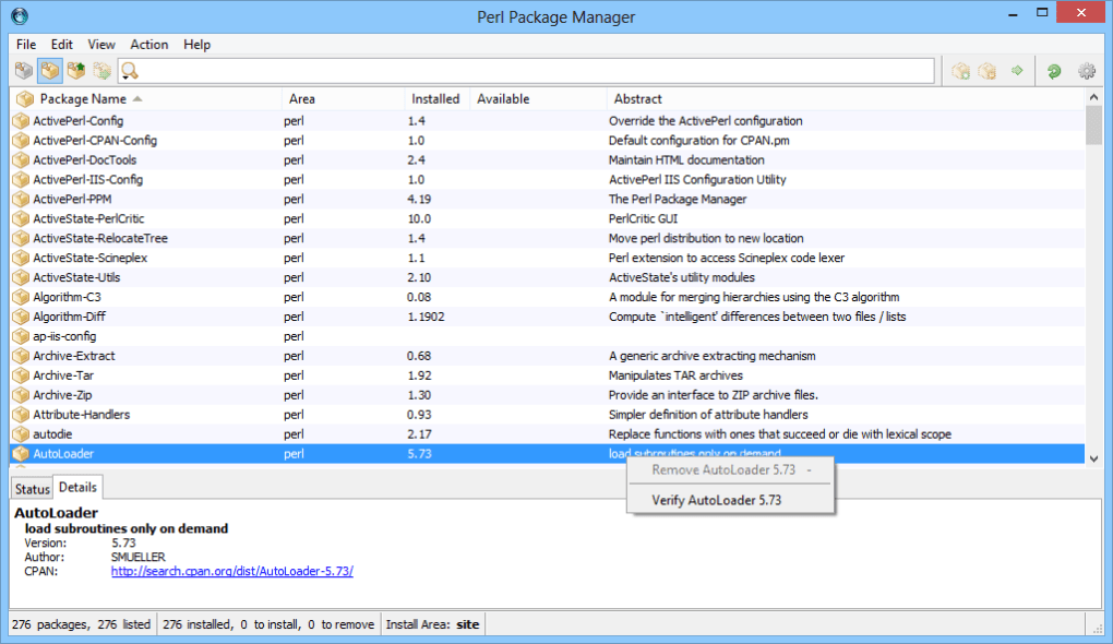 ActivePerl 5.34 for Windows Screenshot 1