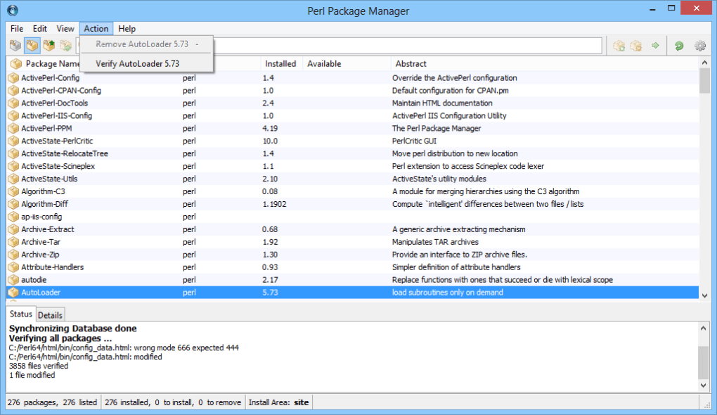 ActivePerl 5.34 for Windows Screenshot 2