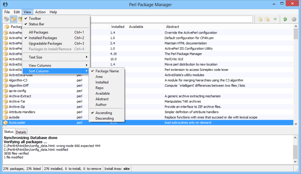ActivePerl 5.34 for Windows Screenshot 3