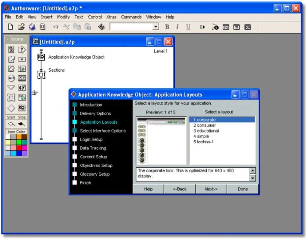 Adobe Authorware 7 for Windows Screenshot 2
