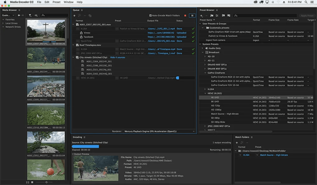Adobe Media Encoder 2.10.0.17 for Windows Screenshot 2