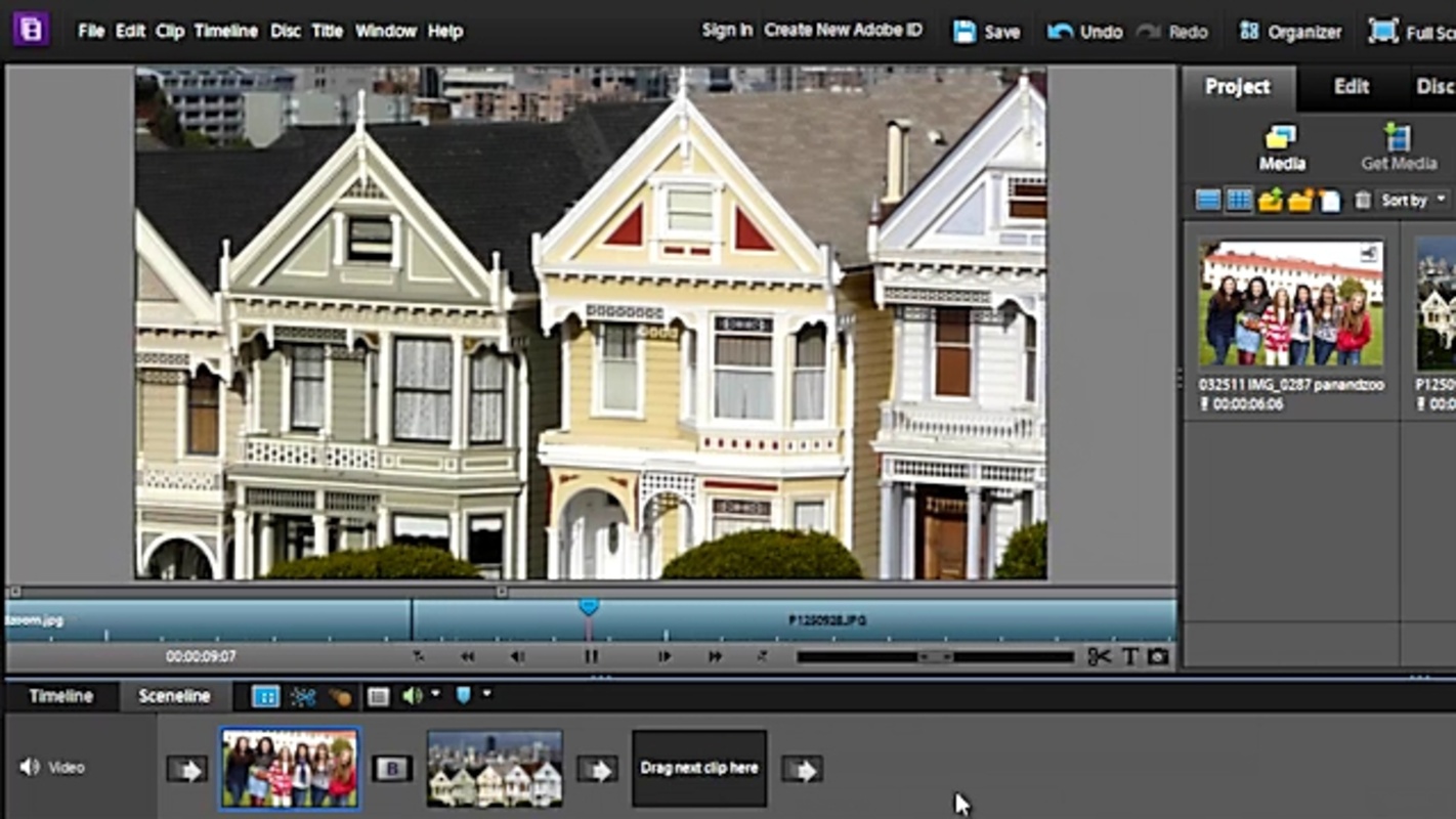 Adobe Premiere Elements 10.0 for Windows Screenshot 1