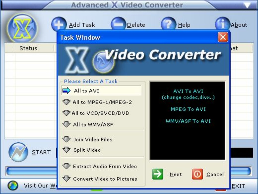Advanced X Video Converter 6.2.0 for Windows Screenshot 2