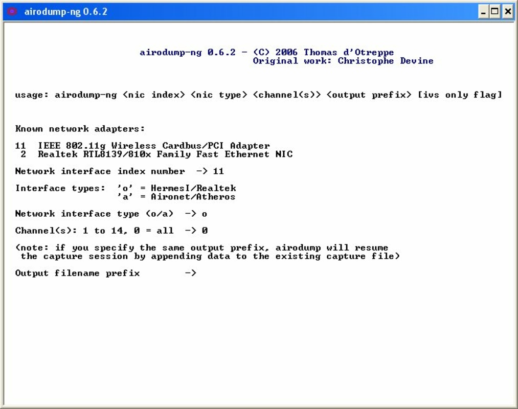 Aircrack-Ng 1.6 for Windows Screenshot 3