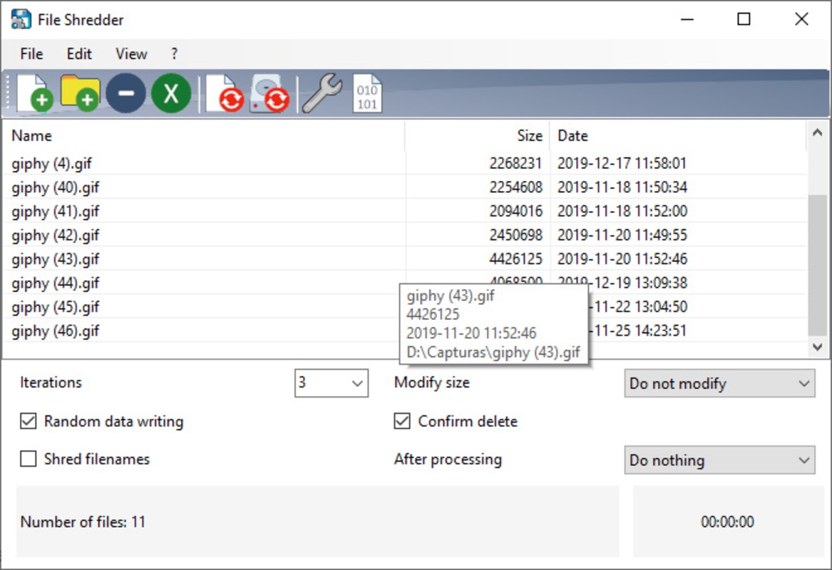 Alternate File Shredder 2.750 for Windows Screenshot 1