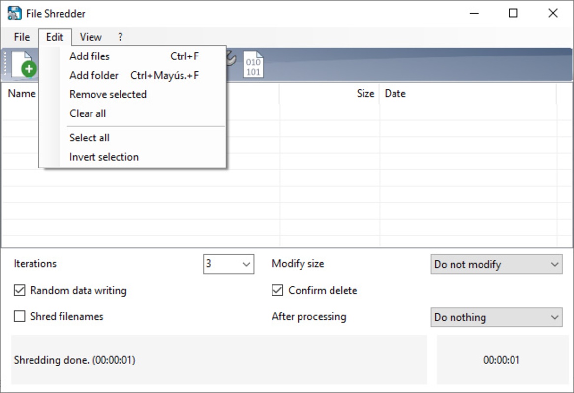 Alternate File Shredder 2.750 for Windows Screenshot 6