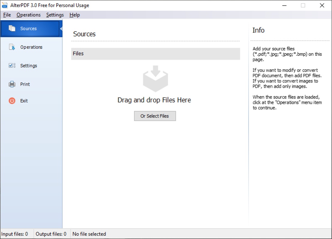 AlterPDF 6.0 for Windows Screenshot 1