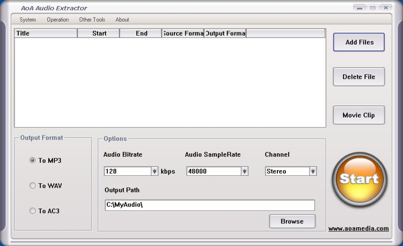 AoA Audio Extractor 2.3.6 feature