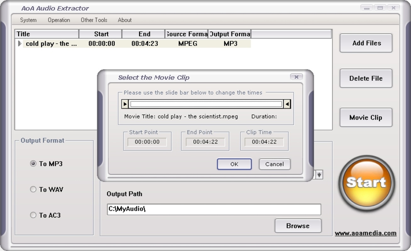 AoA Audio Extractor 2.3.6 for Windows Screenshot 2