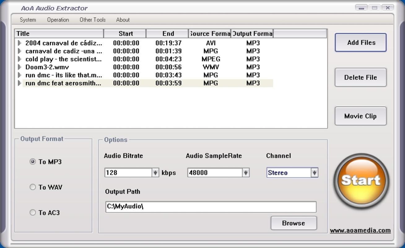 AoA Audio Extractor 2.3.6 for Windows Screenshot 4