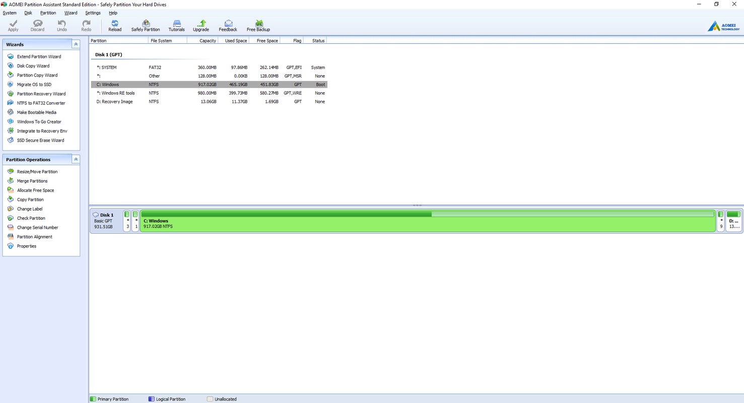 AOMEI Partition Assistant 9.15.0 for Windows Screenshot 4